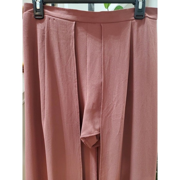 Windsor Pink High Waist Back Zip A-Line Pleated Maxi Skirt With Shorts Size S - Picture 3 of 9